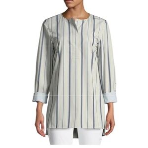 LAFAYETTE 148 NEW YORK Tilly Sonoran Striped Blouse Tunic Business Women's Small